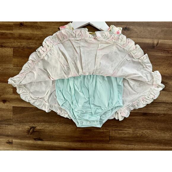 NWT SweetHoney Belle Bubble Freshest Blooms Floral Knit Sleeveless Cream Pink - Picture 3 of 7